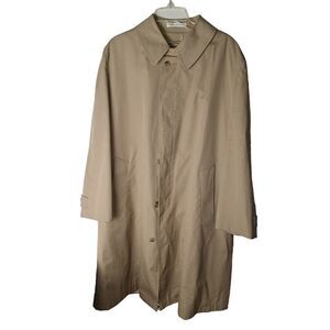 Misty Harbor Vintage Water Resistant‎ Removable Faux Fur Lining Trench Coat 42R